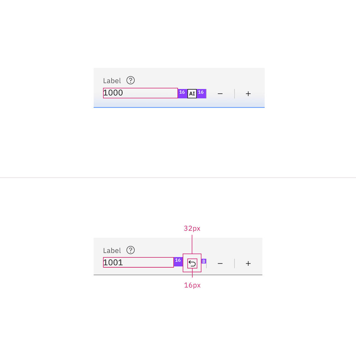 Fluid number input AI example