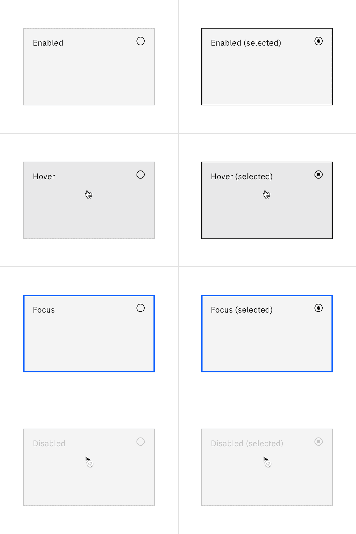 Selectable tile interactive color with feature flag enabled